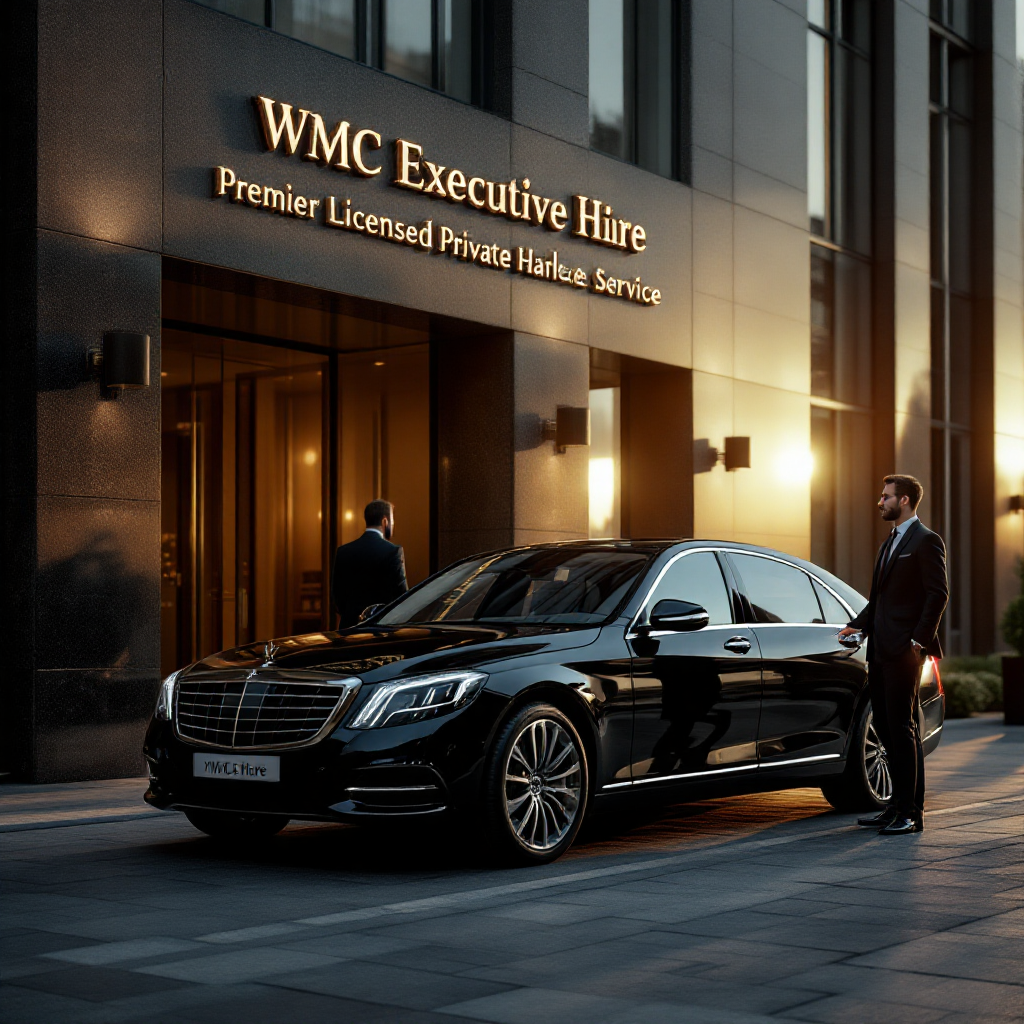 WMC Executive Private Hire luxury Mercedes vehicle in Northampton