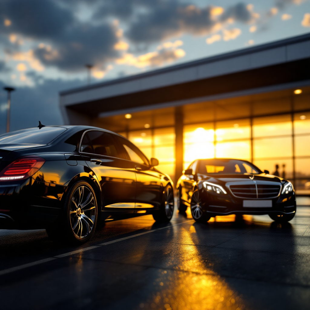 Luxury Mercedes airport transfer service from Northampton to Heathrow, Luton, Birmingham airports